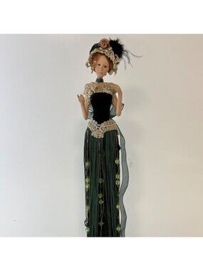 Victorian-Inspired Tassel Doll Figurine Vera Cathay Collection Vintage